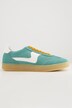 Leder-Sneaker, Veloursleder, Streifen, Weite H