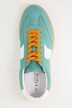 Leder-Sneaker, Veloursleder, Streifen, Weite H