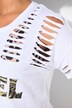 T-skjorte, comfort fit, splitter, leopard-skrift