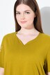 Bigshirts, set van 2, paisley, V-hals, korte mouw