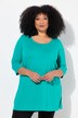 Classic A-Line 3/4 Sleeve Round Neck Knit Tunic