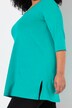Classic A-Line 3/4 Sleeve Round Neck Knit Tunic
