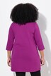 Longshirt, A-lijn, ronde hals, 3/4-mouwen