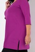 Longshirt, A-lijn, ronde hals, 3/4-mouwen