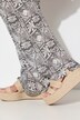 Pantalon Rose, imprimé, jambe large, taille élastique