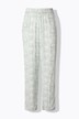Pantalon Rose, imprimé, jambe large, taille élastique
