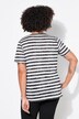 Camiseta, jersey con mezcla de rayas horizontales, motivo de labios