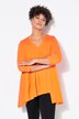 T-shirt dal taglio svasato con pieghe decorative e orlo asimmetrico