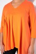 T-shirt dal taglio svasato con pieghe decorative e orlo asimmetrico