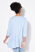 T-shirt dal taglio svasato con pieghe decorative e orlo asimmetrico