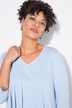 T-shirt dal taglio svasato con pieghe decorative e orlo asimmetrico