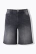 Bermuda en jean, coupe Wide Legs, bords francs