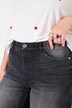 Bermuda en jean, coupe Wide Legs, bords francs