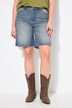 Bermuda en jean, coupe Wide Legs, bords francs