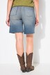 Bermuda en jean, coupe Wide Legs, bords francs