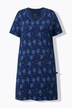 Bigshirts, set van 2, bloemen, V-hals, korte mouw/mouwloos