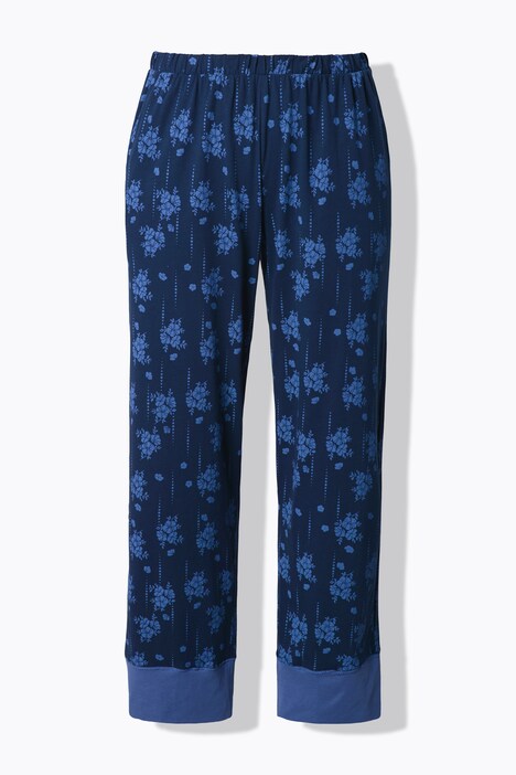 Pyjama, motif à fleurs, col V, manches courtes