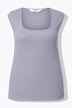 Ribshirt, slim fit, siersteentjes