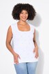 Ribshirt, slim fit, siersteentjes