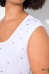 Ribshirt, slim fit, siersteentjes