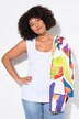 Ribshirt, slim fit, siersteentjes