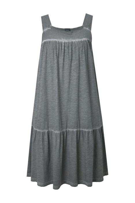 Žerzejové šaty, barvené, A střih, kulatý výstřih, bez rukávů