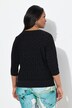 Maglia dal taglio oversize con lavorazione 3D, scollo a V e mezze maniche