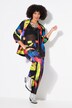 Wide-leg all-over print pants