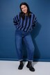 Ballonjeans, donker denim, high waist, 5-pocket