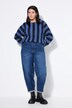 Ballonjeans, donker denim, high waist, 5-pocket