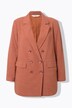 Linnenmix blazer, loose fit, dubbele rij knopen