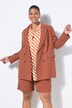 Linnenmix blazer, loose fit, dubbele rij knopen