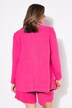 Linnenmix blazer, loose fit, dubbele rij knopen