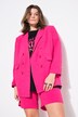 Linnenmix blazer, loose fit, dubbele rij knopen