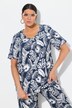 T-shirt, veren, A-lijn, V-hals, korte mouw