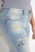Emma-farkut, Slim Fit, kulutettuja yksityiskohtia, beigeä denimiä