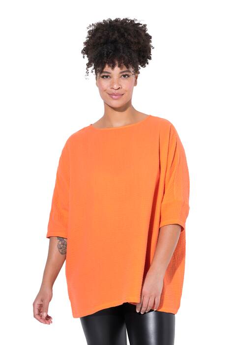 Halenka, oversize, mušelín, 3/4 rukávy