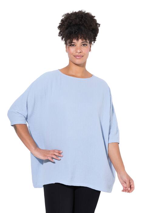 Halenka, oversize, mušelín, 3/4 rukávy