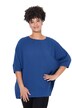 Halenka, oversize, mušelín, 3/4 rukávy