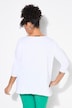 T-Shirt, A-form, paillet-hjerte, tilspidset kant