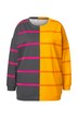 Mikina, oversize, pruhy