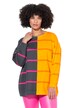Mikina, oversize, pruhy