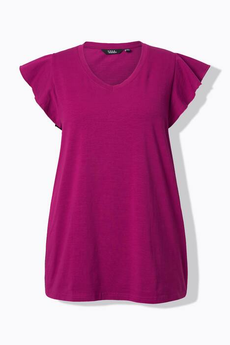 T-Shirt, flæser, A-form, V-udskæring