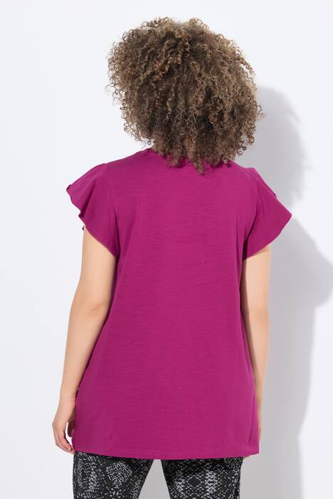 T-Shirt, flæser, A-form, V-udskæring