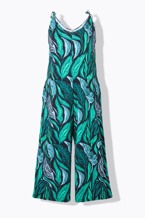 Jersey jumpsuit, jungle, bindbandjes, biologisch katoen