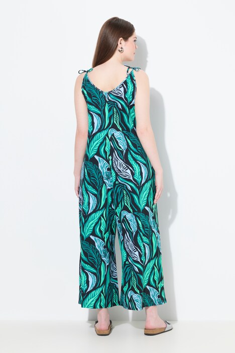 Jersey jumpsuit, jungle, bindbandjes, biologisch katoen
