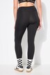 Leggings sportivi e lunghi fino al polpaccio con scritta leopardata