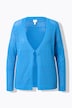Cardigan, ajouré, col V, manches longues, coton bio