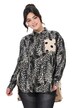 Halenka, oversize, mušelín, vzorovaná