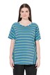 Tričko, pruhy, kulatý výstřih, krátké rukávy, biobavlna